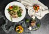 “나만의 식단 만들기, 지금 시작해볼까요? 건강을 지키는 실천법” a white plate topped with meat and veggies